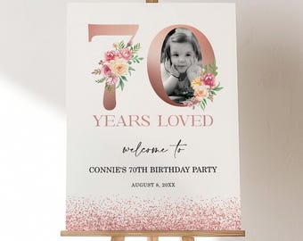 Badge Anniversaire 70 Ans – Rose Clair, 8,9 Cm, Plastique/métal, Design Joyeux Et Robuste