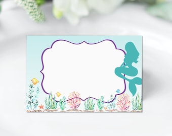 Free Printable Little Mermaid Food Labels