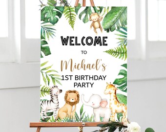 Safari Birthday Decorations Etsy