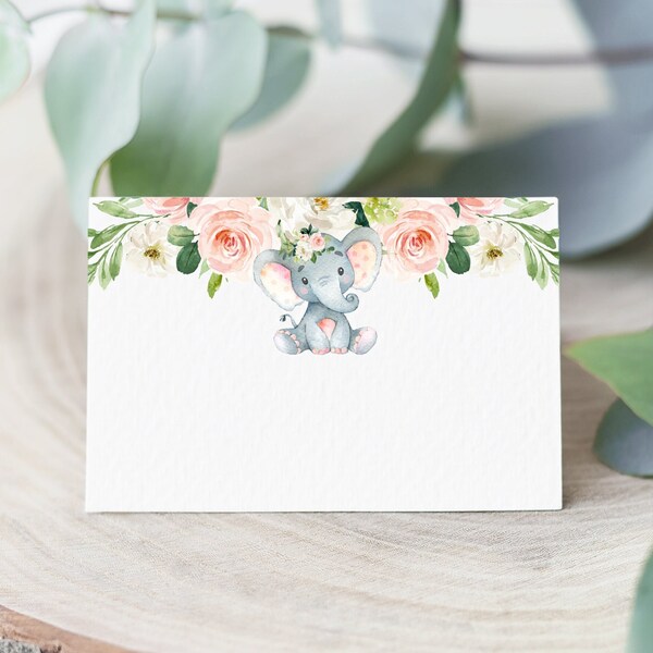 Baby Shower Food Tent Labels Elephant Baby Shower Food - Etsy
