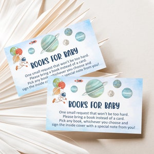 Livres pour bébé carte Baby shower espace galaxie baby shower astronaute astronaute carte baby shower imprimable, non modifiable C13