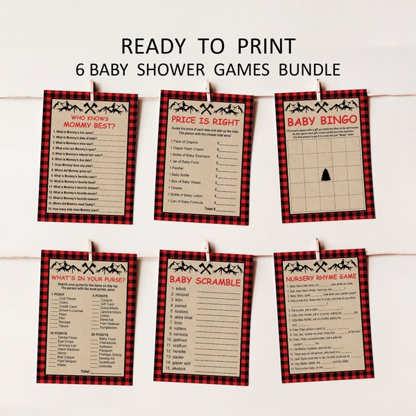 Buffalo Plaid Baby Shower - Etsy