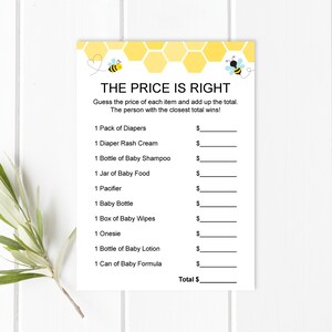Der Preis ist richtig Babypartyspiel Bumble Bee Babypartyspiel Druckbare Mama zu Bienen-Babyparty NICHT bearbeitbar C61