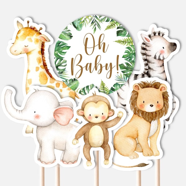 Jungle Cake Topper - Etsy