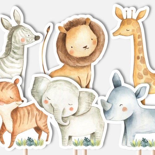 PRINTABLE Safari Jungle Animals Centerpieces Cutout Birthday - Etsy PRINTABLE Safari Jungle Animals Centerpieces Cutout Birthday - Etsy