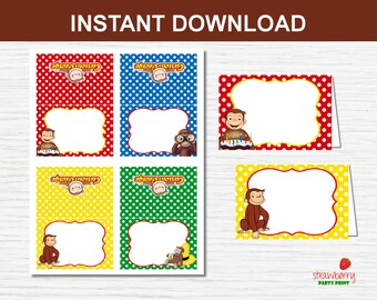 Instant Download: Non editable Printable Food Labels Flat | Etsy