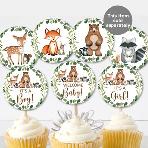 Its a Boy Sign Woodland Gender Reveal Party Baby Shower Sign Greenery Woodland Animals Gender Reveal Sign Printable NOT Editable 0120 image 8