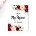 From My Shower to Yours Sign Printable Burgundy Bridal Shower - Etsy