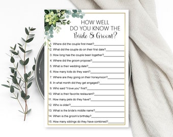 How Well Do You Know The Couple Etsy