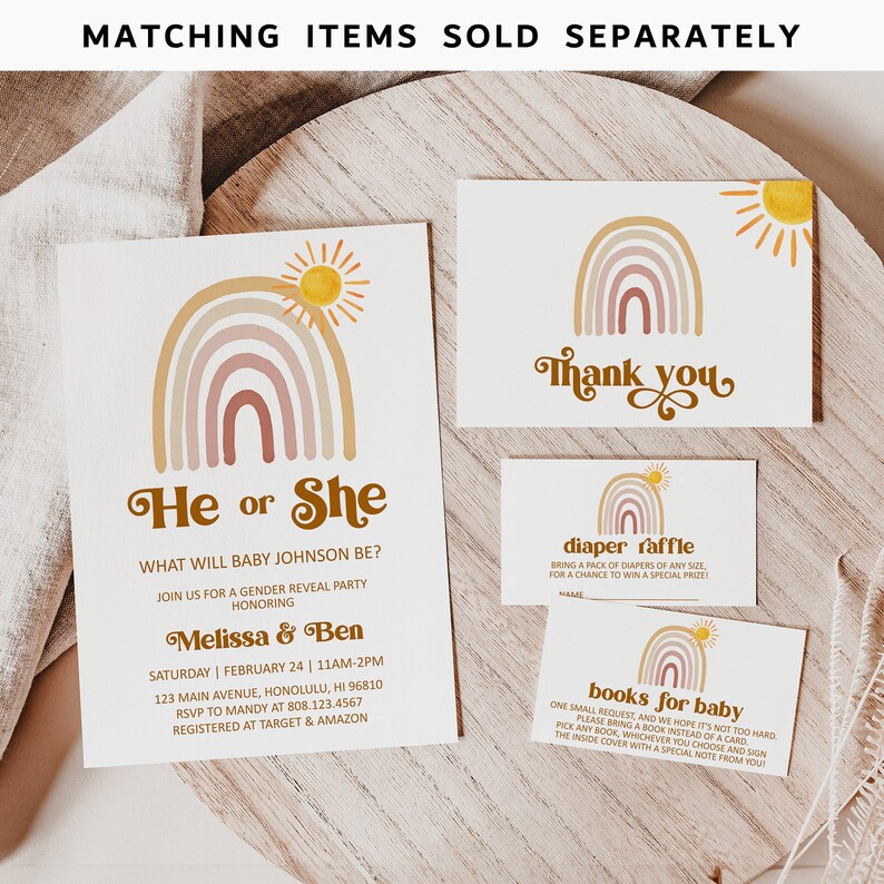 Editable Baby Due Date Calendar Sign Sunshine Rainbow Baby Shower Game Guess Baby's Birthday Game Printable Corjl 0118 image 6
