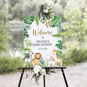 Guess Who Mama oder Papa Spiel Jungle Baby Shower Dschungeltiere Safari Baby Shower Game Printable Gender Neutral NICHT bearbeitbar 0127 Bild 4