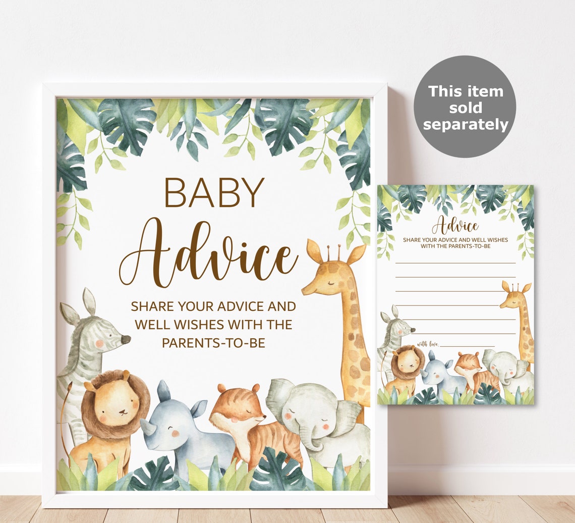 Guess the Sweet Mess Game Safari Baby Shower Jungle Baby - Etsy