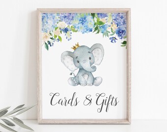 Tarjetas y regalos Letrero Niño Elefante Baby Shower Decoración Elefante Príncipe Baby Shower Tema Pequeño Maní C77