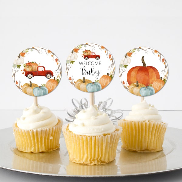 Fall Cupcake Toppers - Etsy