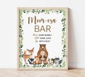 Mom-osa Bar Sign Woodland Baby Shower Mimosa Bar Sign Greenery Woodland Animals Forest Baby Shower Decor Printable  0120