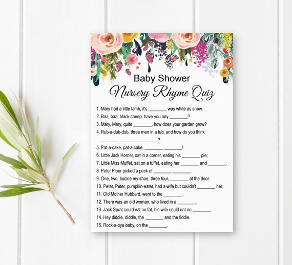 Game Baby shower Nursery rhyme Quiz Party, party, game, flower Arranging,  holidays png