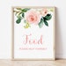 Food Sign Printable Blush Pink Floral Baby Shower Bridal Shower Girl ...