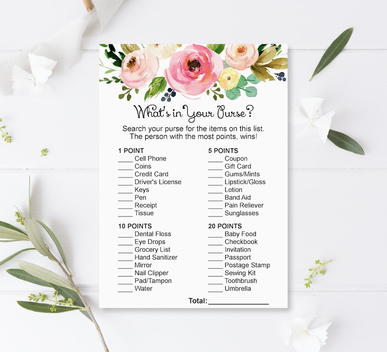 Pink Floral Baby Shower Games Package Girl Baby Shower Games Printable Baby Shower Game Bundle Instant Download C37