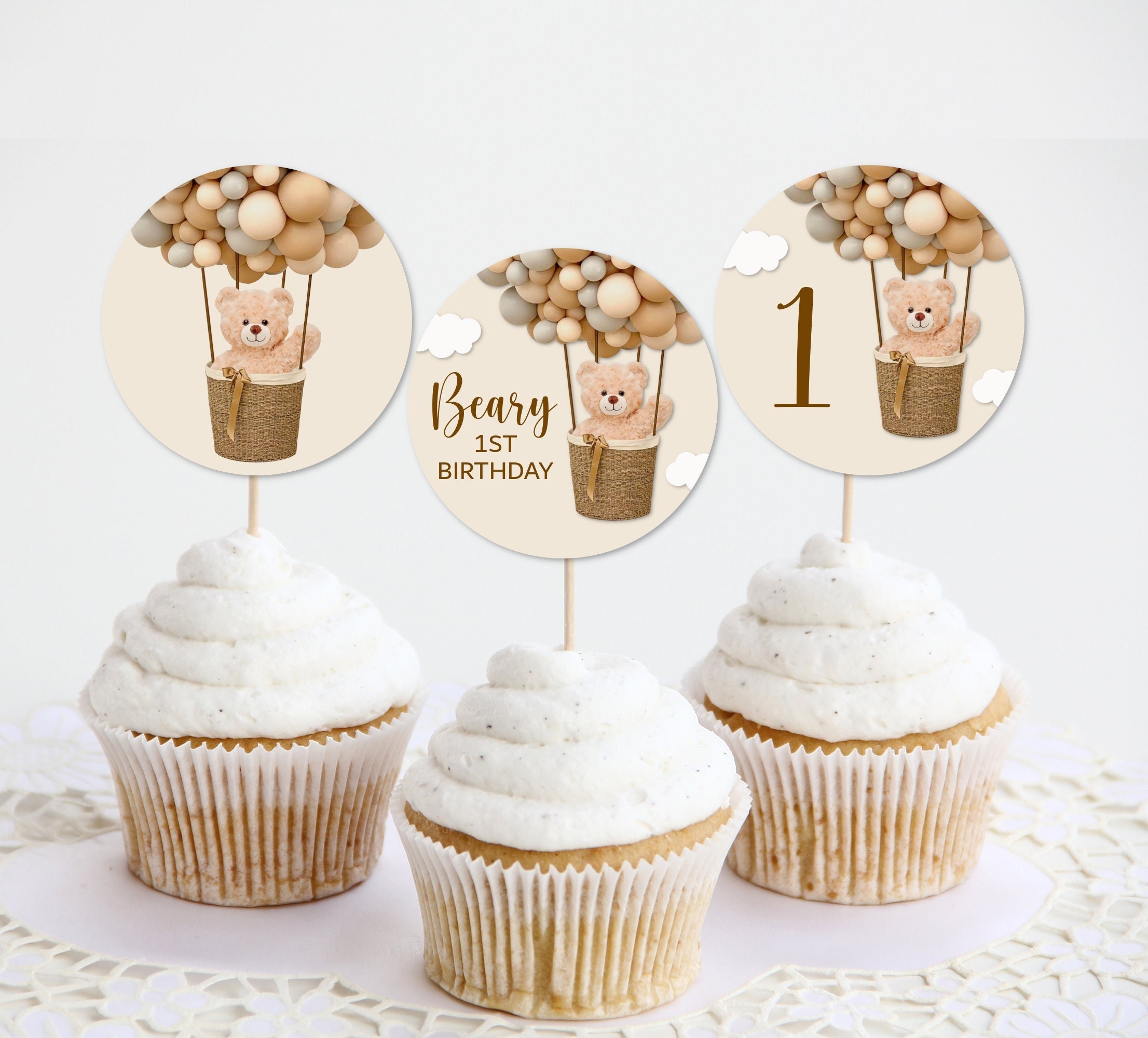 Louis Style Inspired Logo Cupcake Toppers **DIGITAL ORDER ONLY** Color  Toppers