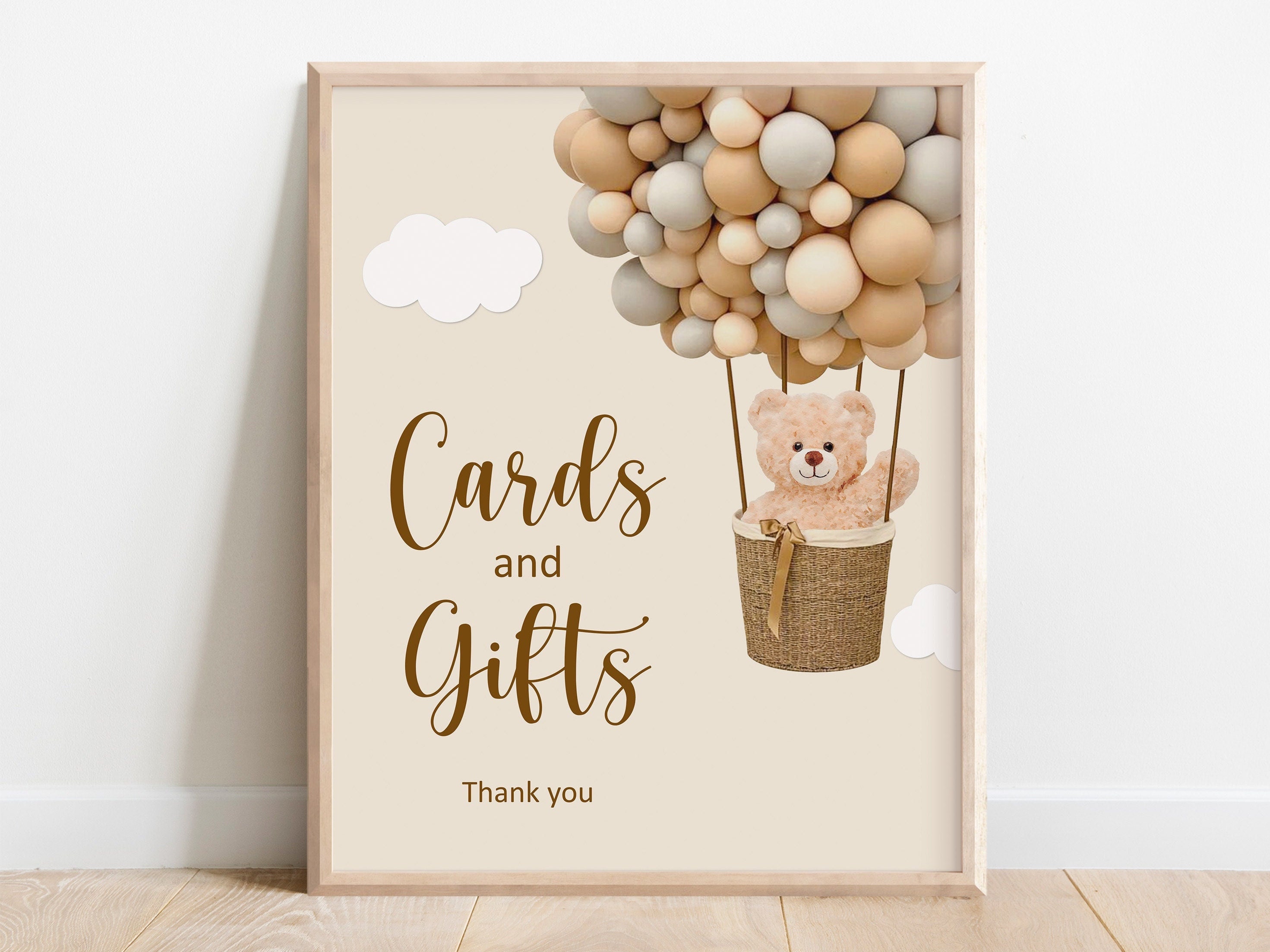 Amscan Bear-ly Wait Baby Shower Table Decor Kit | Woodland Theme, 8-Piece Set