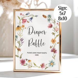 Bearbeitbares Wildblumen-Babyparty-Spielepaket, Floral-Baby in Bloom druckbare Corjl-Vorlage 0123 Bild 5