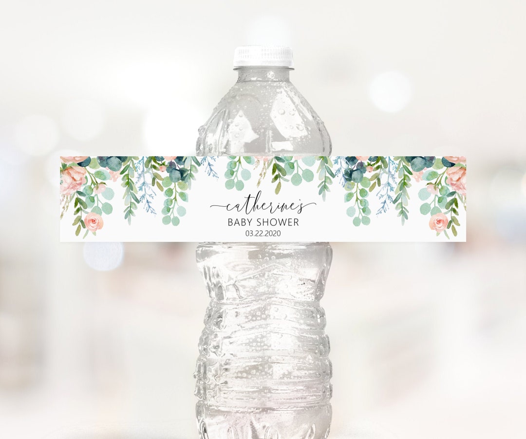 Boho Water Bottle Labels Boho Baby Shower Bridal Shower Etsy