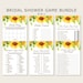 Sunflower Bridal Shower Games Printable Rustic Boho Bridal - Etsy