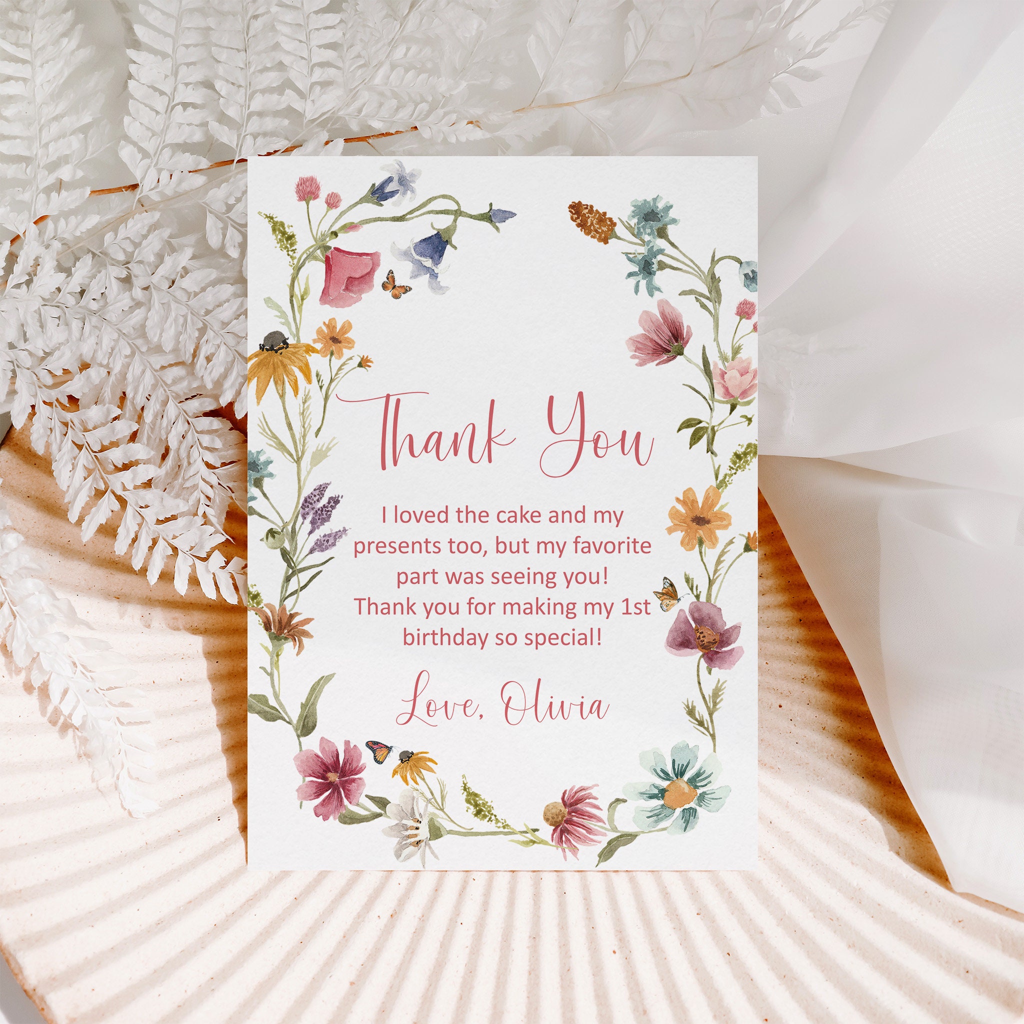 Gooji Biglietti Di Ringraziamento Floreali 10x15 Cm | 20 Pezzi Con Buste | Cartoline Acquerello Per Compleanno, Matrimonio E Baby Shower - 4