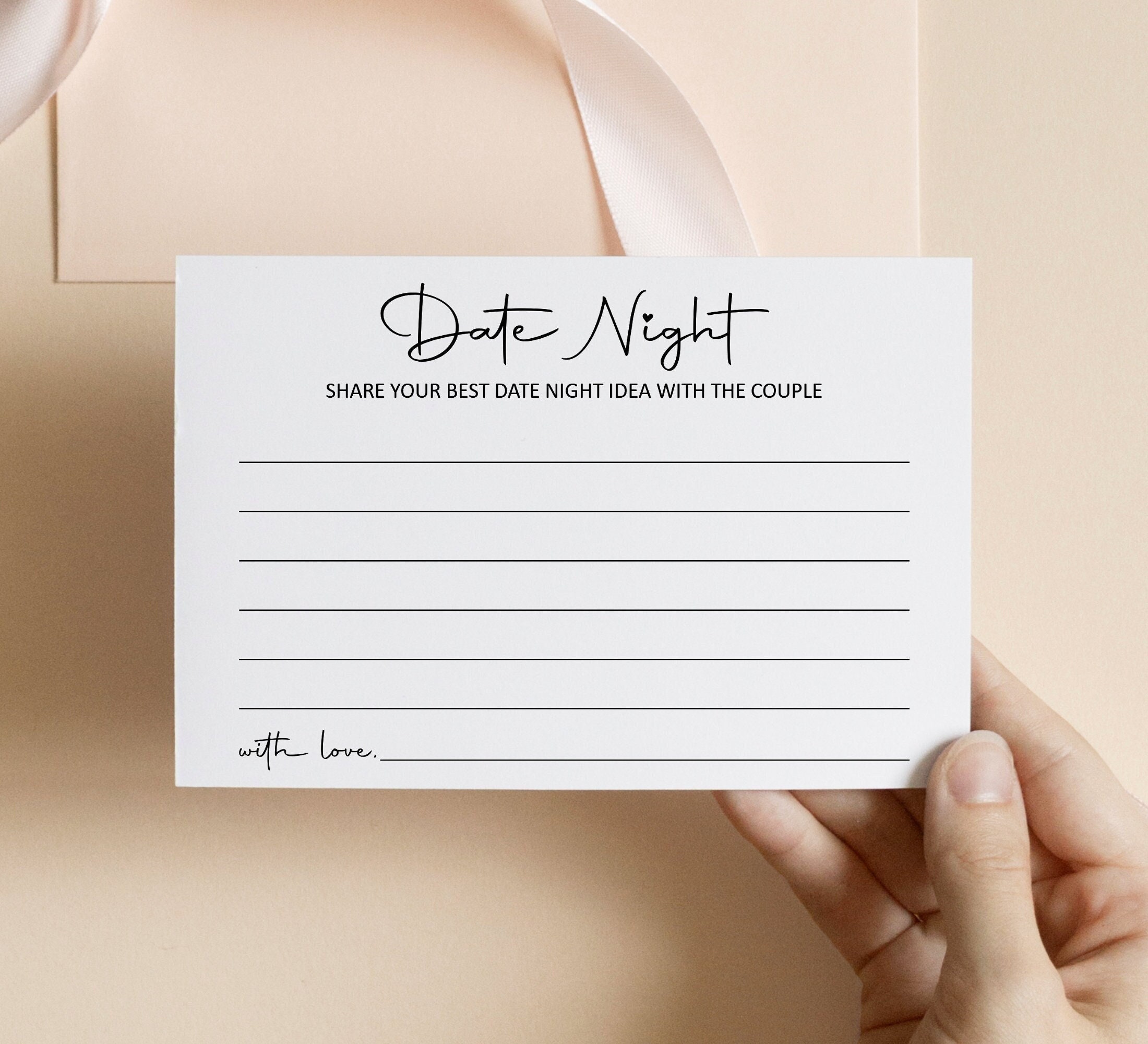 Date Night Cards Date Night Ideas for Couples Bridal Shower Etsy