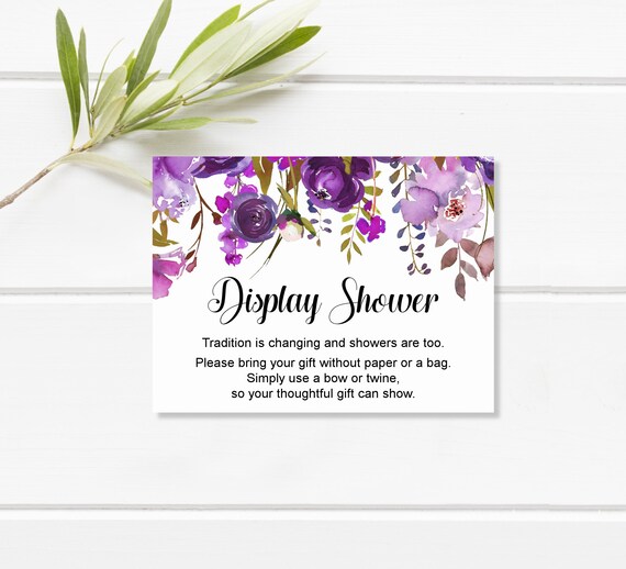 no wrap baby shower insert