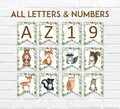 Woodland Animals Banner Greenery Woodland Baby Shower Banner Woodland Birthday Banner Forest Animals Printable 0120