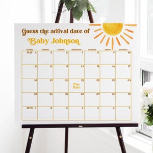 Sunshine Favors Please Take One Sign | Here Comes The Sun Birthday Baby Shower Favor Table Printable Sign PDF, 0118 image 7