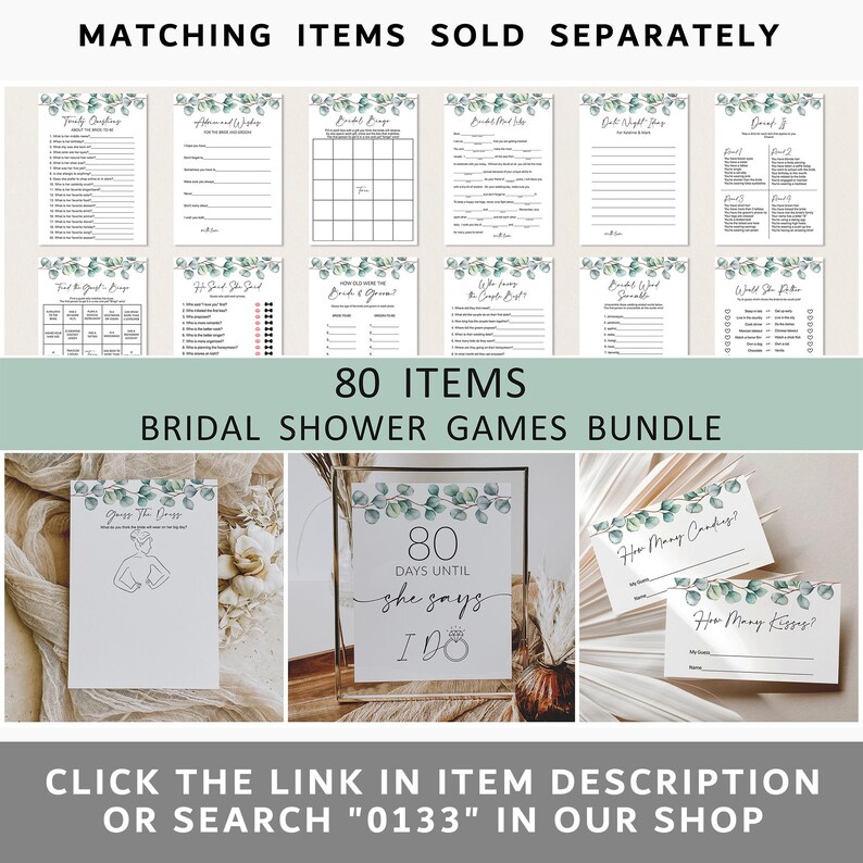 Editable Greenery Bridal Shower Sign Eucalyptus Bridal Shower