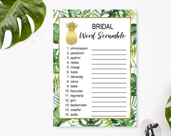 luau word scramble etsy
