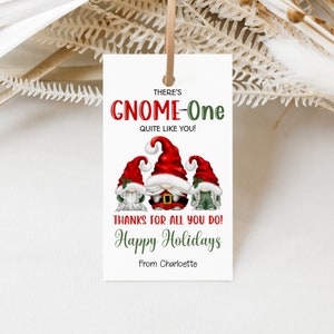 Christmas Tags Printable, Christmas Gnomes, Gift Tags, Digital Download,  Buffalo Check, Jpeg File, Tags, Farmhouse Style, YOU PRINT