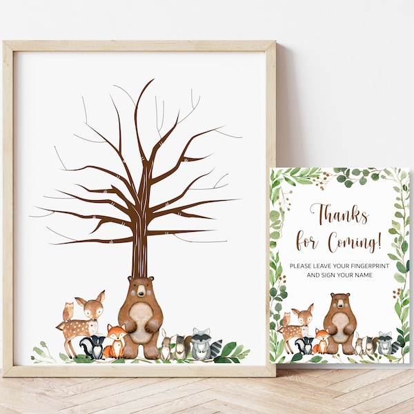 Thumbprint Guestbook - Etsy