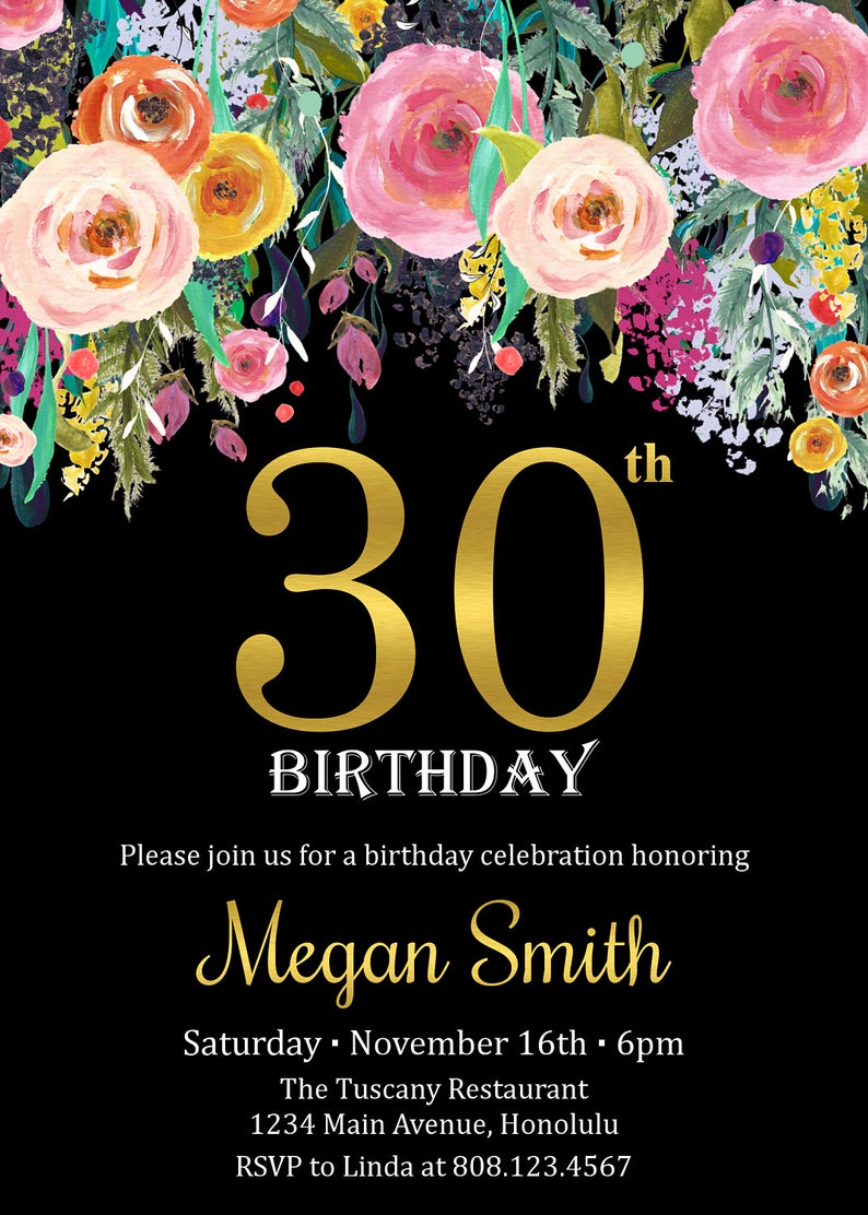 30th Birthday Invitation Women Birthday Invitation Surprise Etsy 30th-birthday-invitation-women-birthday-invitation-surprise-etsy