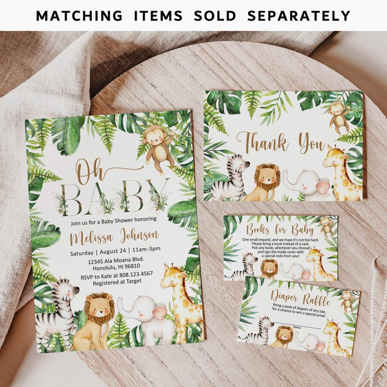 Guess Who Mama oder Papa Spiel Jungle Baby Shower Dschungeltiere Safari Baby Shower Game Printable Gender Neutral NICHT bearbeitbar 0127 Bild 6