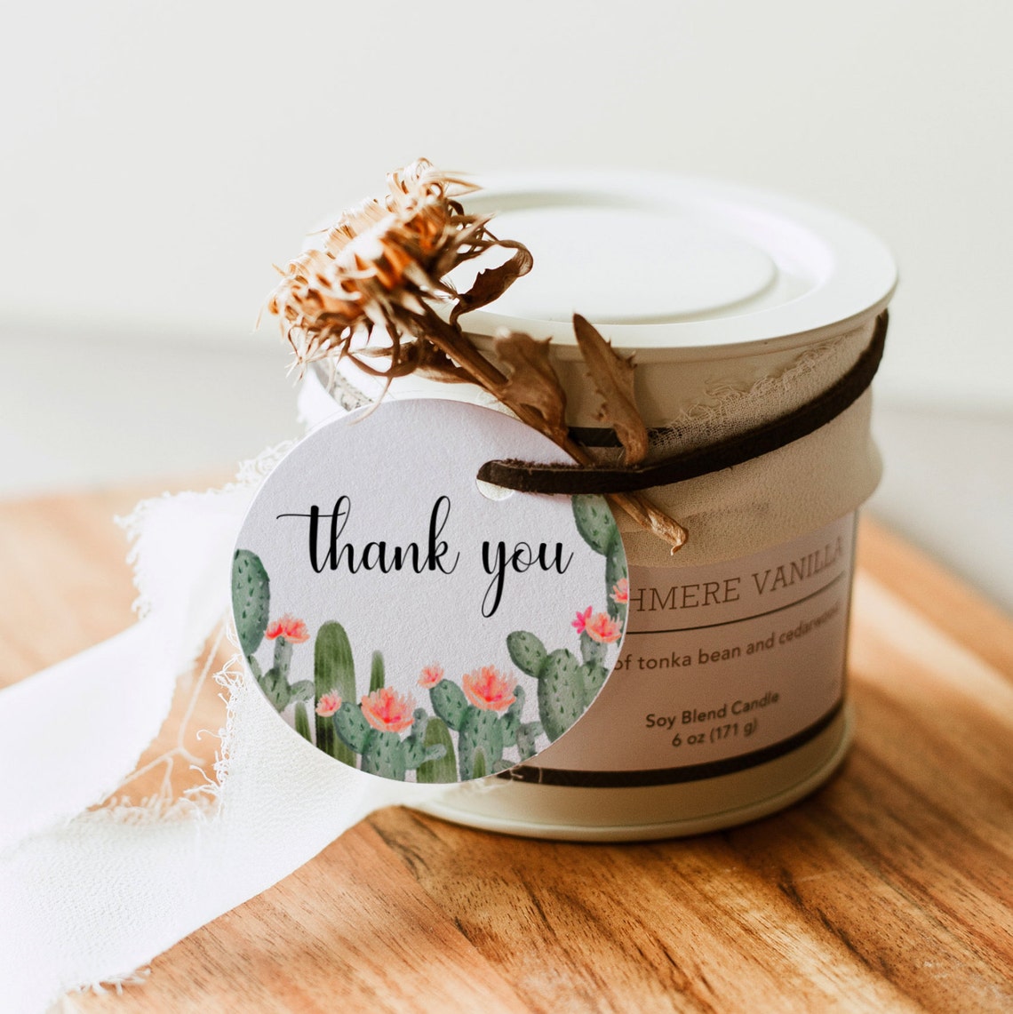 Cactus Thank You Stickers Favor Tags Favor Labels Printable - Etsy