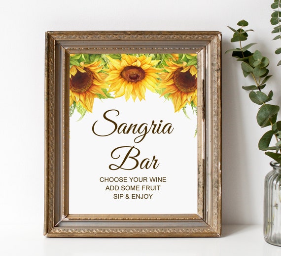 Sangria Bar Sign Printable Sunflower Bridal Shower Sign Wine Bar Sign sangria-bar-sign-printable-sunflower-bridal-shower-sign-wine-bar-sign