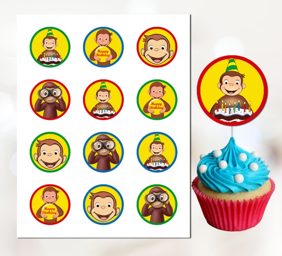 curious-george-cupcake-toppers-curious-george-party-printable-etsy