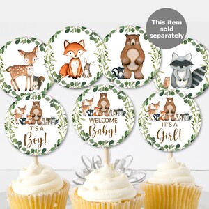 Onesie Decorating Station Sign Woodland Baby Shower Activity Greenery Woodland Animals Forest Baby Shower Sign Printable NOT Editable 0120 image 8
