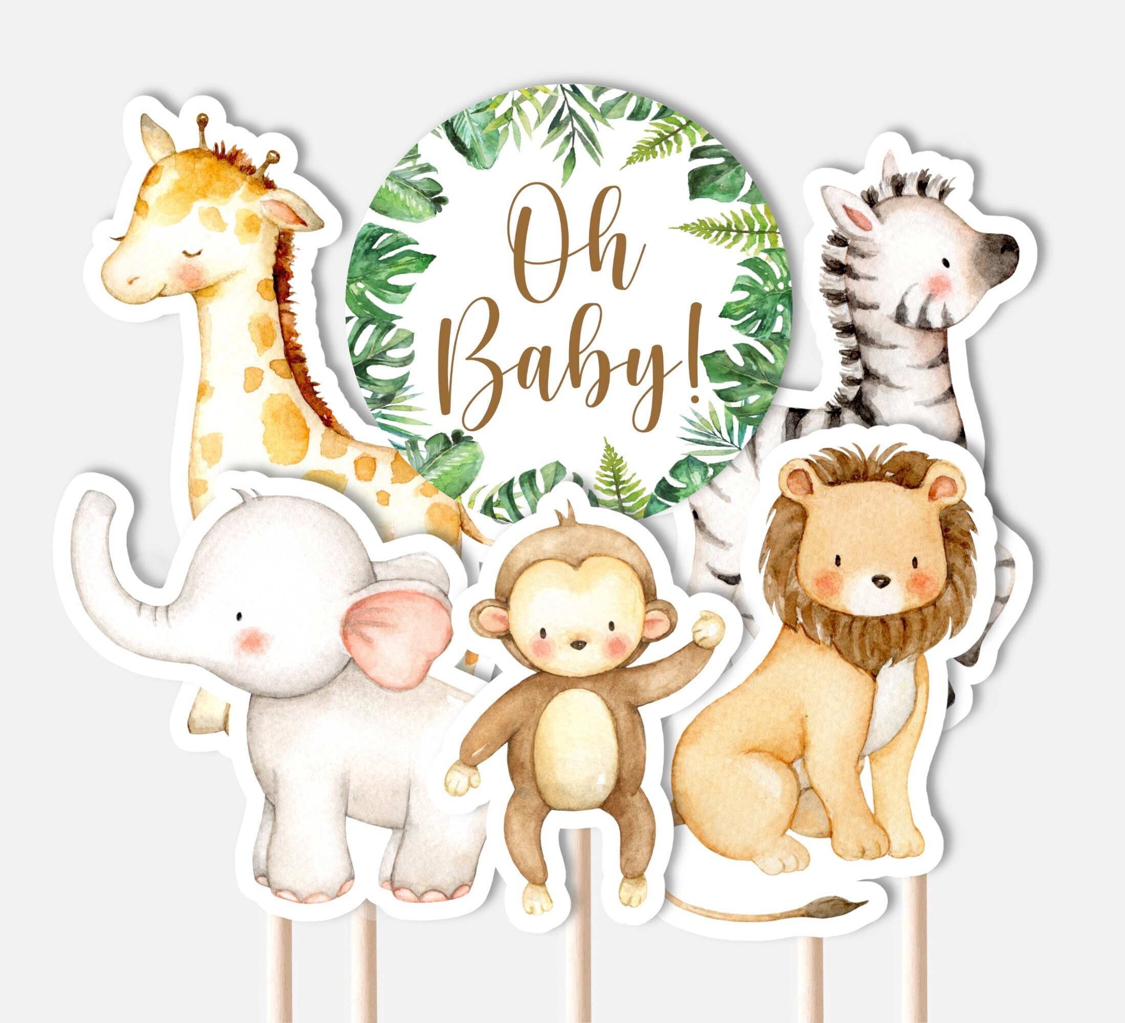 Imprimibles Para Baby Shower En La Jungla