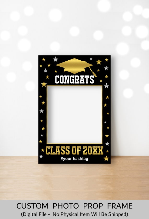 custom-graduation-photo-booth-frame-photo-prop-frame-selfie-frame