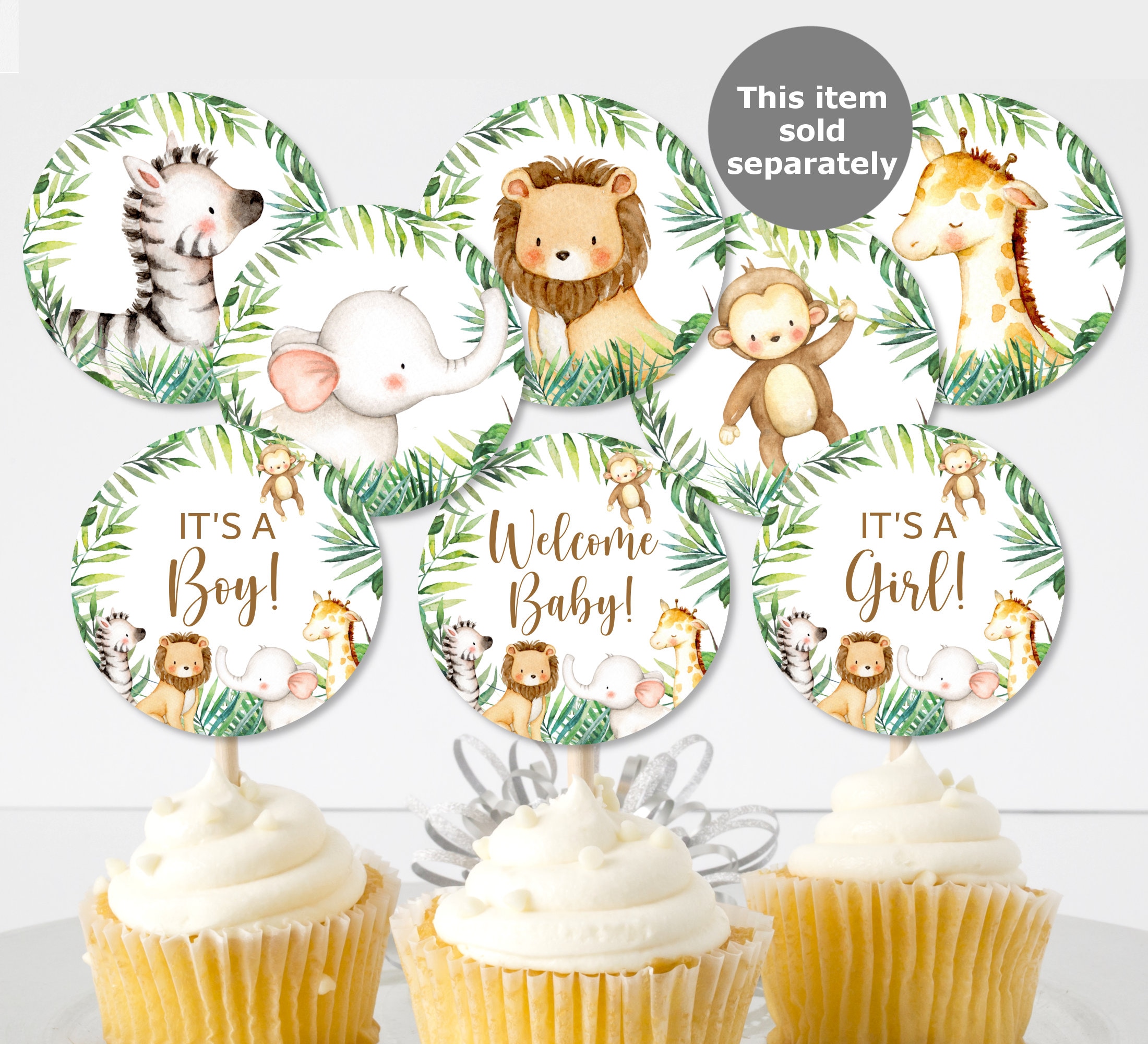 Inkdotpot Baby Shower Prediction Cards - 50 Cards, Baby Elephant Jungle Theme, Fun Game For Baby Shower Party - View #13