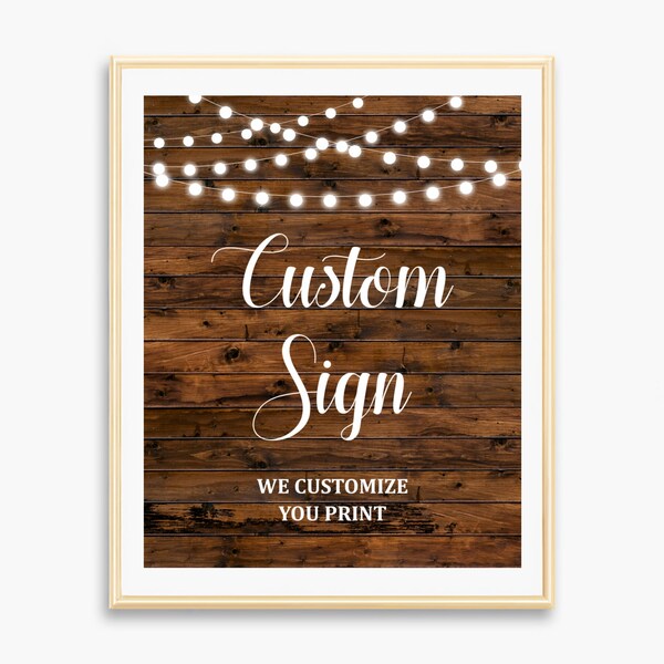 Custom Sign - Etsy