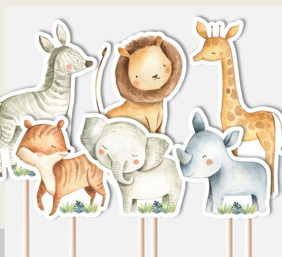 PRINTABLE Safari Jungle Animals Centerpieces Cutout Birthday - Etsy PRINTABLE Safari Jungle Animals Centerpieces Cutout Birthday - Etsy