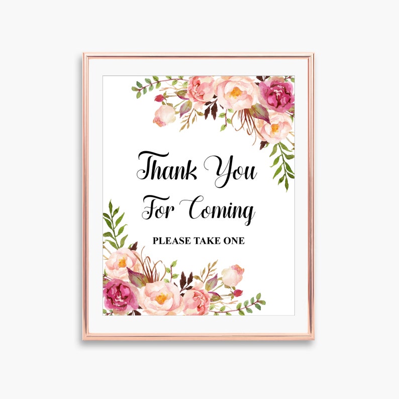 thank you for coming to our wedding cards