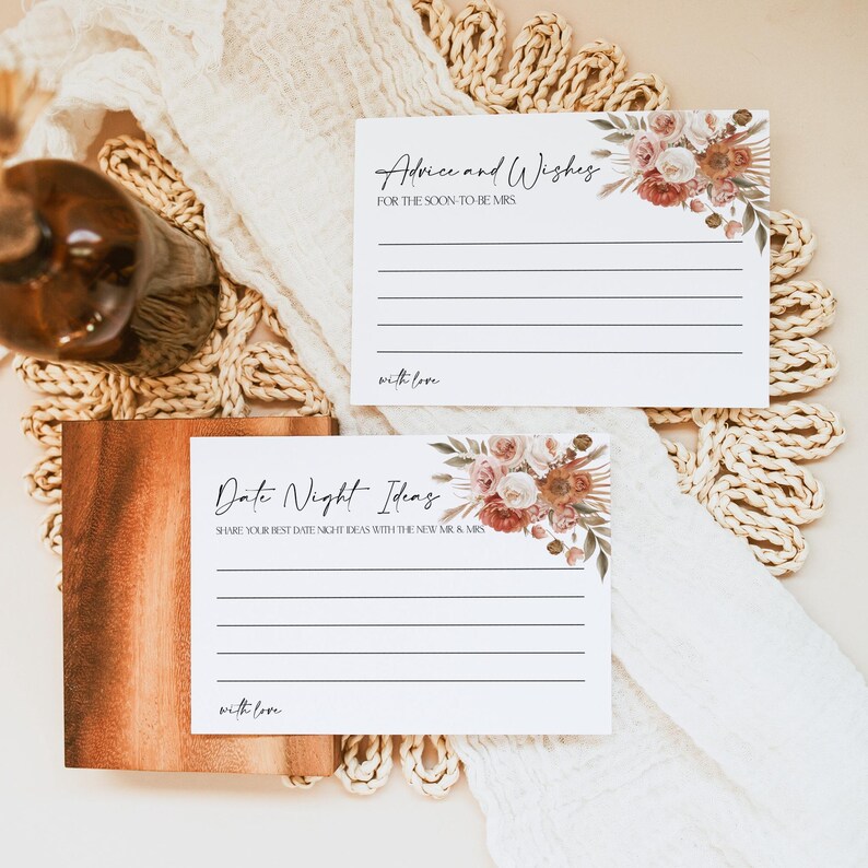 Editable Fall Bridal Shower Games Bundle Boho Bridal Shower Floral Bridal Games Pack Printable Corjl 0131 image 11