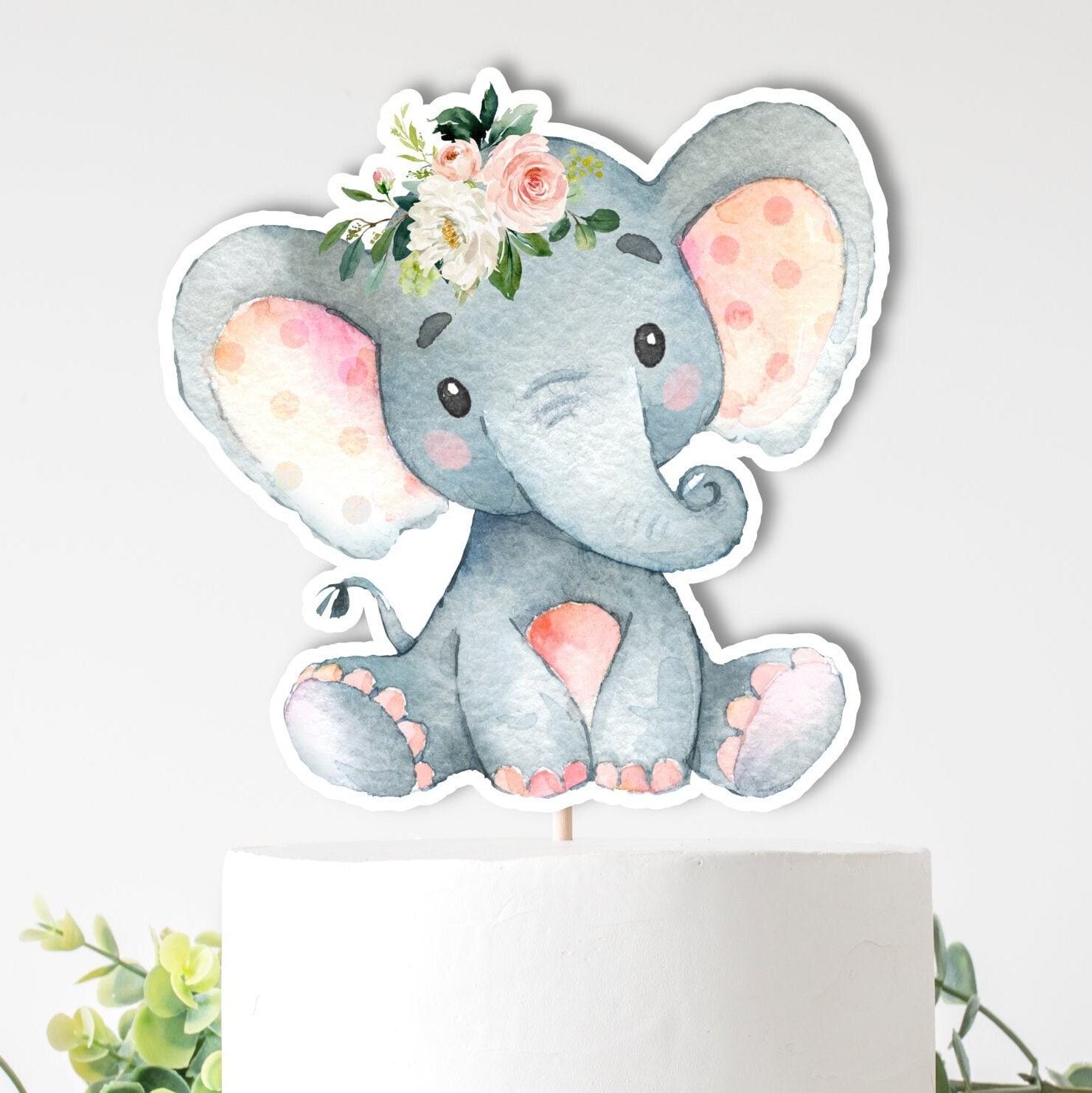 Printable Elephant Cake Topper | lupon.gov.ph